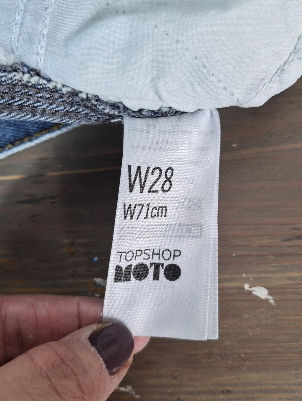 Topshop Moto Rosa Jean Shorts Blue Size 6 - Picture 8 of 11